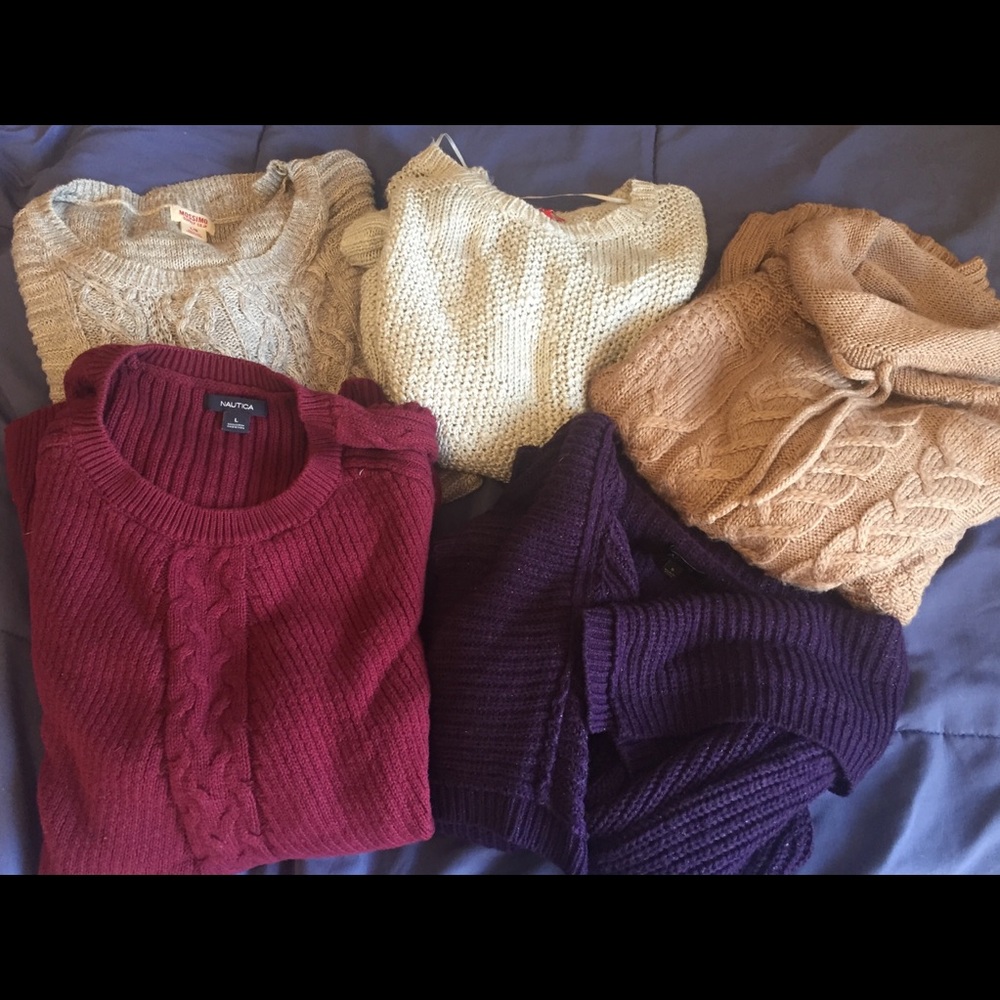 5-Piece Knit Sweater Bundle